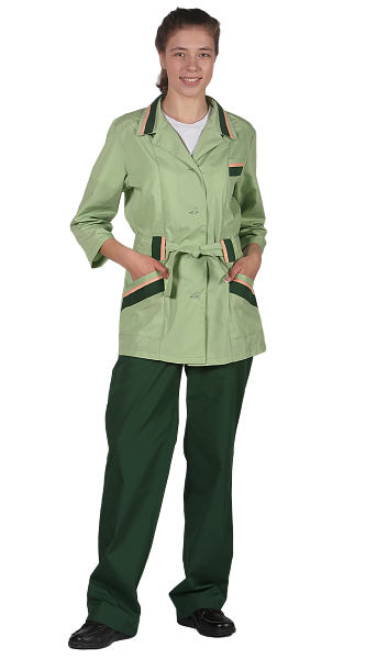 картинка Костюм женский №510 (светло-зеленый/темно-зеленый/бежевый) от магазина PENTALAB