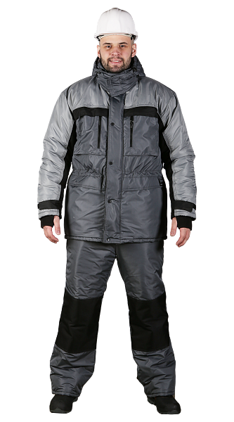 картинка Костюм утепленный мужской №930 (темно-серый/серый/черный) от магазина PENTALAB