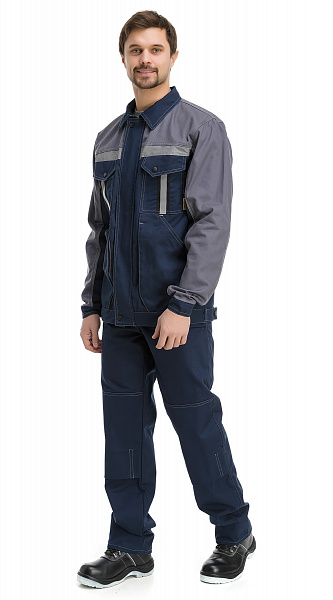 картинка Костюм мужской №804 с брюками (т.синий/серый) от магазина PENTALAB