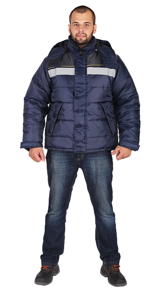 картинка Куртка утепленная мужская №515 (темно-синий/серый) от магазина PENTALAB