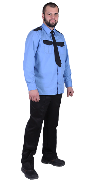 картинка Рубашка мужская "Охранник" с длинными рукавами от магазина PENTALAB