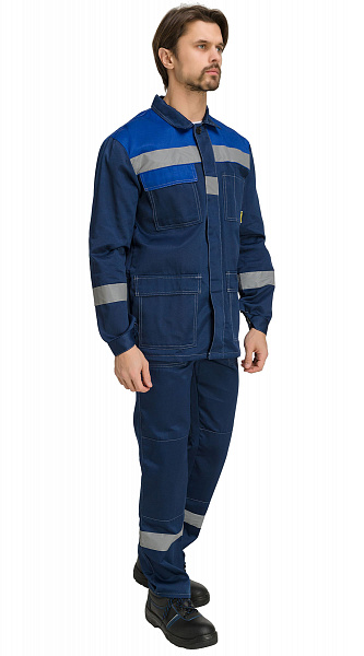 картинка Костюм мужской №801 с брюками (т.синий/василек) от магазина PENTALAB